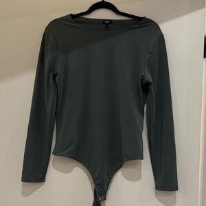 LIKE NEW Express Forest Green Bodysuit